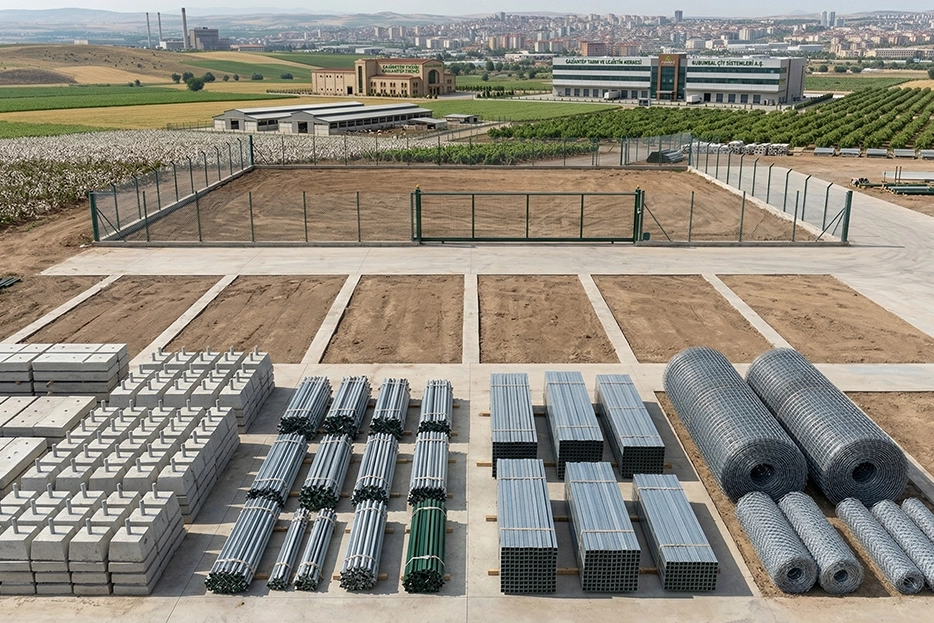 Bir çit sistemine dışarıdan bakıldığında ilk dikkat edilen şey tel olur. Ancak sahada çalışan herkes bilir ki asıl yükü taşıyan tel değil, direklerdir. Gaziantep’te yapılan birçok uygulamada sorun telden değil, yanlış seçilmiş ya da hatalı monte edilmiş çit direklerinden kaynaklanır.