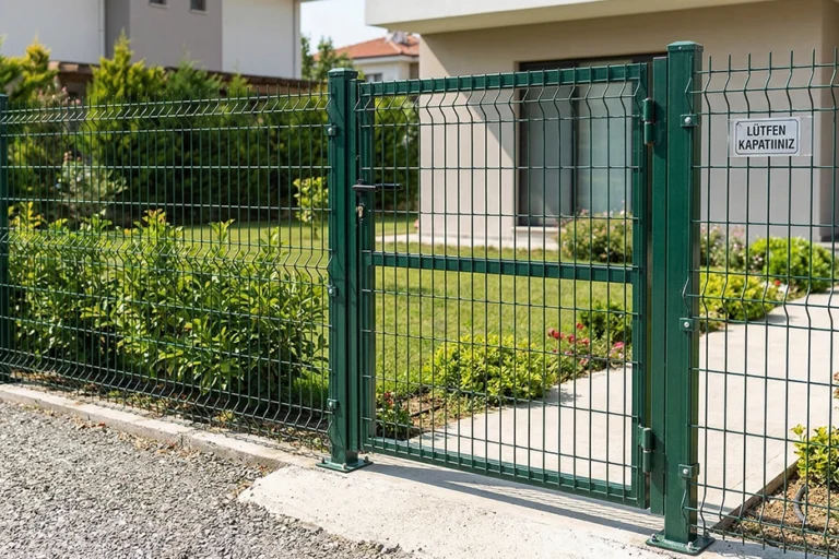 Gaziantep’te panel çit uygulaması yapılan alanlarda sistemin tamamlayıcı en önemli parçası kapıdır. Çit ne kadar düzgün olursa olsun, giriş noktası doğru planlanmamışsa hem kullanım zorlaşır hem de güvenlik zayıflar. Bu nedenle doğru panel çit kapısı seçimi büyük önem taşır.