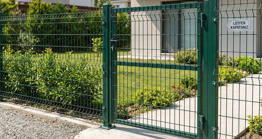 Gaziantep’te panel çit uygulaması yapılan alanlarda sistemin tamamlayıcı en önemli parçası kapıdır. Çit ne kadar düzgün olursa olsun, giriş noktası doğru planlanmamışsa hem kullanım zorlaşır hem de güvenlik zayıflar. Bu nedenle doğru panel çit kapısı seçimi büyük önem taşır.