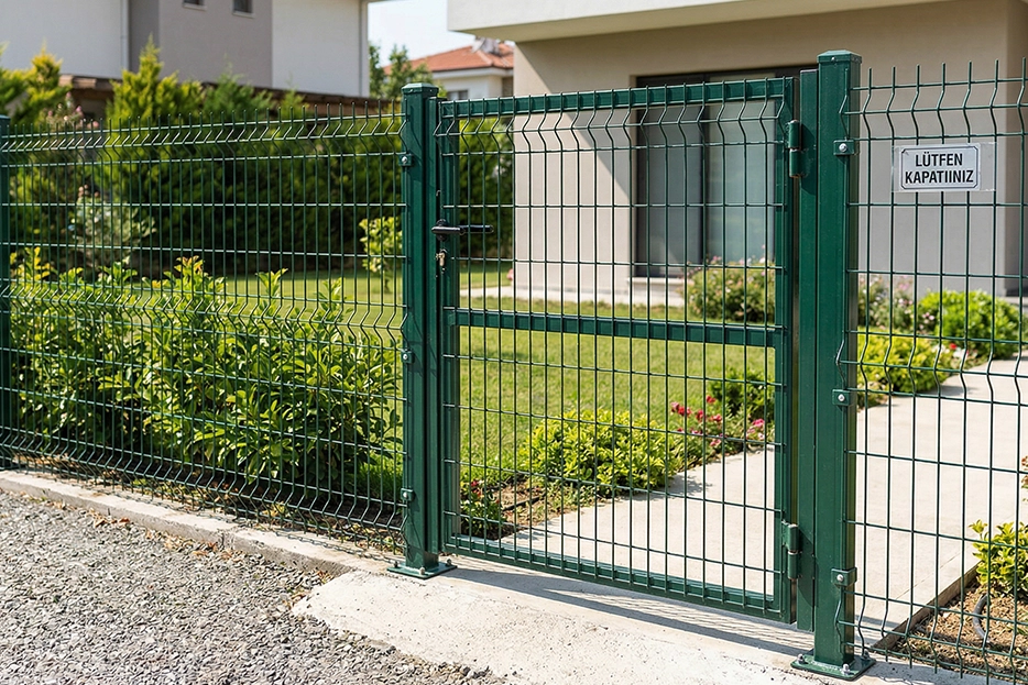 Gaziantep’te panel çit uygulaması yapılan alanlarda sistemin tamamlayıcı en önemli parçası kapıdır. Çit ne kadar düzgün olursa olsun, giriş noktası doğru planlanmamışsa hem kullanım zorlaşır hem de güvenlik zayıflar. Bu nedenle doğru panel çit kapısı seçimi büyük önem taşır.