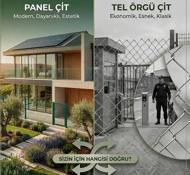 Gaziantep’te bahçe ya da arazi çevrelemek isteyen herkesin ilk karşılaştığı soru genelde aynıdır: Panel çit mi yaptırsam yoksa klasik tel örgü mü kullansam? Çünkü dışarıdan bakıldığında ikisi de aynı işi yapıyor gibi görünür.